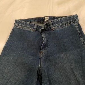 Gap high waisted cropped wide leg jeans